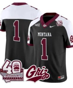 Team Jersey #1 Montana Grizzlies 2026-40th Anniv Patch Stitched