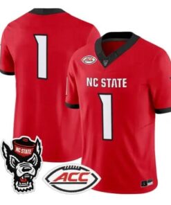 Team Jersey #1 NC State Wolfpack 2026 Vapor Limited All Stitched by My Store NCAA Football Jerseys