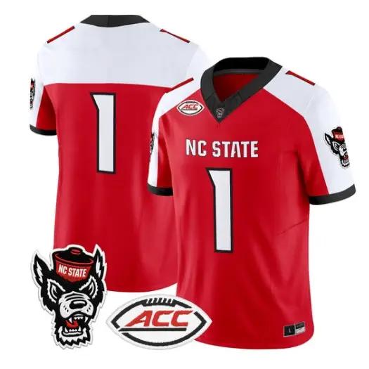 Team Jersey #1 NC State Wolfpack 2026 Vapor Limited All Stitched by My Store NCAA Football Jerseys
