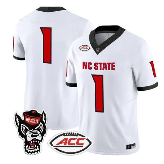 Team Jersey #1 NC State Wolfpack 2026 Vapor Limited All Stitched by My Store NCAA Football Jerseys