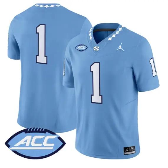 Team Jersey #1 North Carolina Tar Heels 2026 Limited All Stitched by My Store NCAA Football Jerseys
