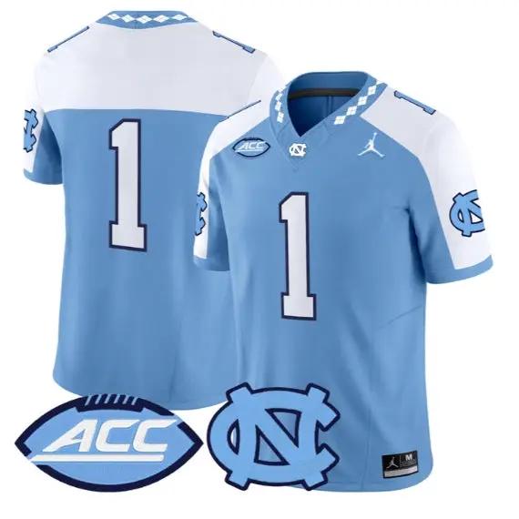 Team Jersey #1 North Carolina Tar Heels 2026 Limited All Stitched by My Store NCAA Football Jerseys
