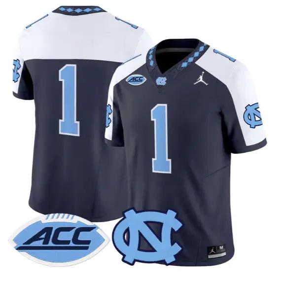 Team Jersey #1 North Carolina Tar Heels 2026 Limited All Stitched by My Store NCAA Football Jerseys