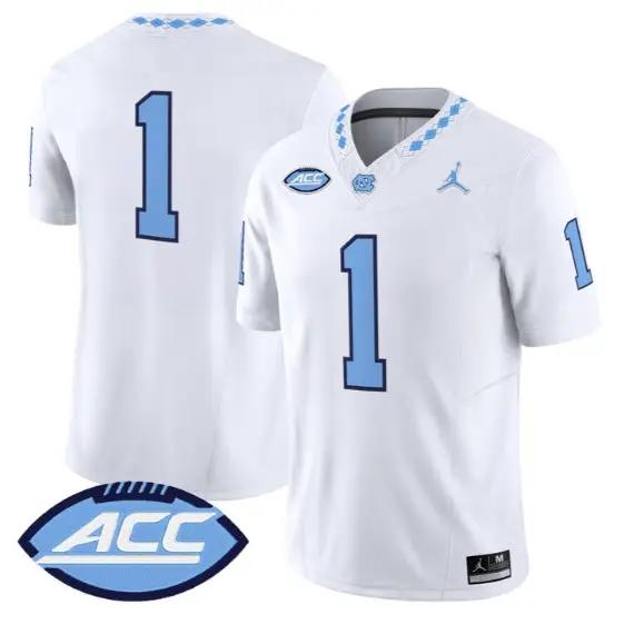Team Jersey #1 North Carolina Tar Heels 2026 Limited All Stitched by My Store NCAA Football Jerseys