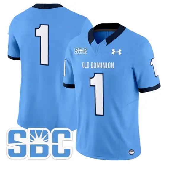 Team Jersey #1 Old Dominion Monarchs 2026 Vapor Limited All Stitched by My Store NCAA Football Jerseys
