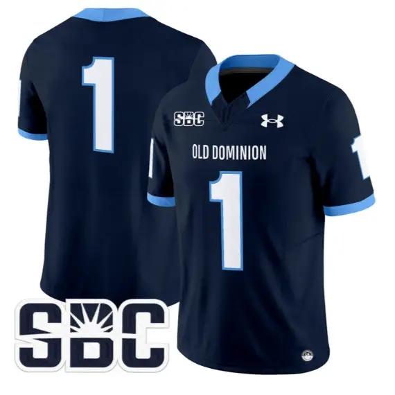 Team Jersey #1 Old Dominion Monarchs 2026 Vapor Limited All Stitched by My Store NCAA Football Jerseys
