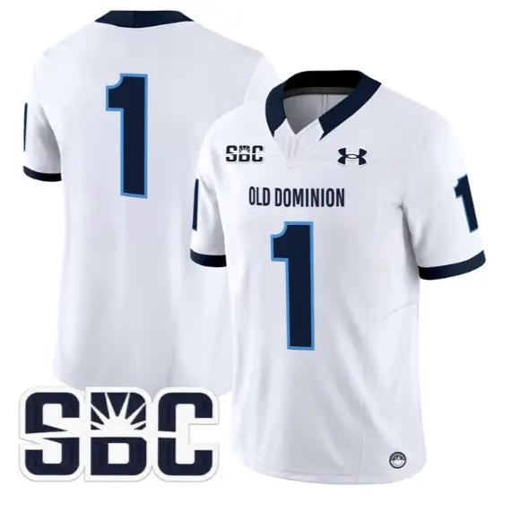 Team Jersey #1 Old Dominion Monarchs 2026 Vapor Limited All Stitched by My Store NCAA Football Jerseys