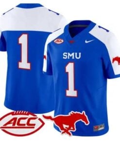 Team Jersey #1 SMU Mustangs 2026 Vapor Limited All Stitched by My Store NCAA Football Jerseys