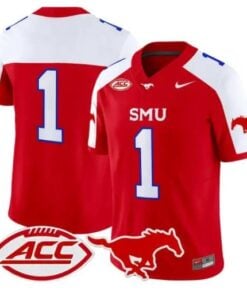 Team Jersey #1 SMU Mustangs 2026 Vapor Limited All Stitched by My Store NCAA Football Jerseys
