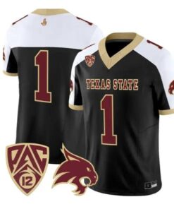 Team Jersey #1 Texas State Bobcats 2026 Vapor Limited All Stitched