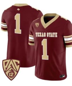 Team Jersey #1 Texas State Bobcats 2026 Vapor Limited All Stitched