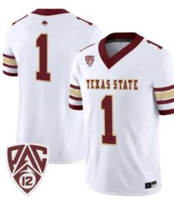 Team Jersey #1 Texas State Bobcats 2026 Vapor Limited All Stitched