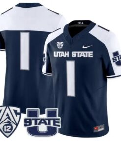 Team Jersey #1 Utah State Aggies 2026 Vapor Limited All Stitched