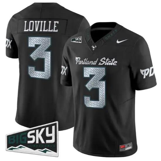 Terence Loville Jersey #3 Portland State Vikings 2026 Limited All Stitched - Top Design Fan Terence Loville Jersey #3 Portland State Vikings 2026 Limited All Stitched