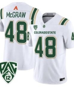 Thurman McGraw Jersey #48 Colorado State Rams 2026 Vapor All Stitched by My Store NCAA Football Jerseys