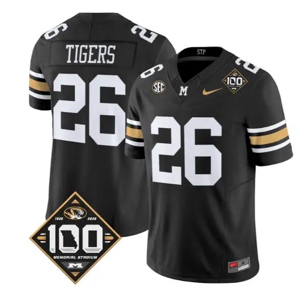Tigers Jersey #26 Missouri Tigers 100th Anniversary 2026 Edition Vapor Stitched - Top Design Fan Tigers Jersey #26 Missouri Tigers 100th Anniversary 2026 Edition Vapor Stitched