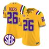 Tigers #26 LSU Tigers Jersey 2026 Mardi Gras Edition Limited All Stitched - Top Design Fan Tigers #26 LSU Tigers Jersey 2026 Mardi Gras Edition Limited All Stitched
