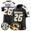 Tigers Mizzou #26 Missouri Tigers Jersey 2026 Vapor Limited Stitched by My Store NCAA Football Jerseys