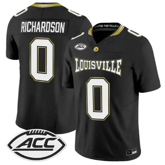 Tre Richardson Jersey #0 Louisville Cardinals 2026 For The Ville Vapor Stitched by My Store NCAA Football Jerseys