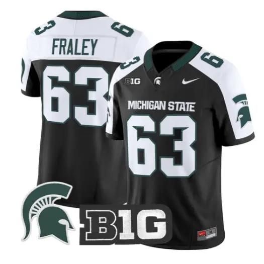 Trent Fraley Jersey #63 Michigan State Spartans 2026 Vapor Stitched - Top Design Fan Trent Fraley Jersey #63 Michigan State Spartans 2026 Vapor Stitched