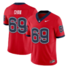 Ty Chan Jersey #69 UConn Huskies 2026 Vapor Limited Football All Stitched