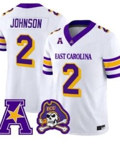 Tyler Johnson Jersey #2 East Carolina Pirates 2026 Vapor Limited All Stitched by My Store NCAA Football Jerseys