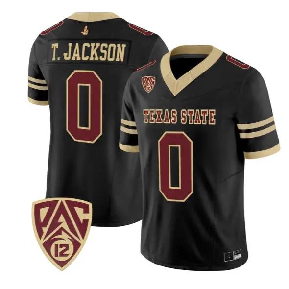 Tymere Jackson Jersey #0 Texas State Bobcats 2026 Vapor All Stitched