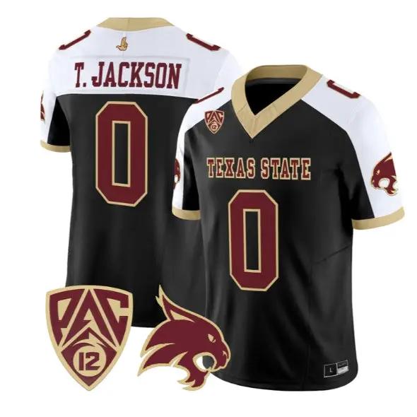 Tymere Jackson Jersey #0 Texas State Bobcats 2026 Vapor All Stitched