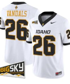Vandals #26 Idaho Vandals Jersey 2026 Vapor Limited - All Stitched by My Store NCAA Football Jerseys