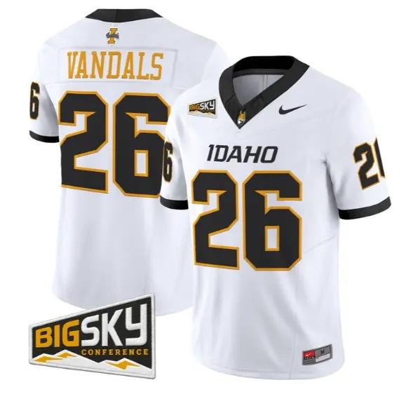 Vandals #26 Idaho Vandals Jersey 2026 Vapor Limited - All Stitched by My Store NCAA Football Jerseys
