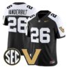 Vanderbilt Jersey #26 Vanderbilt Commodores 2026 Vapor V2 All Stitched