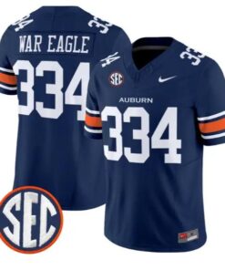 War Eagle #334 Auburn Tigers Jersey 2026 Vapor Limited All Stitched by My Store NCAA Football Jerseys