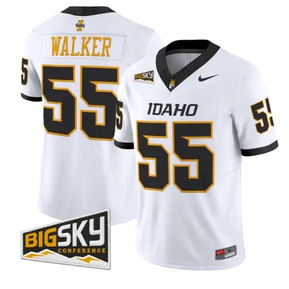 Wayne Walker #55 Idaho Vandals Jersey 2026 Vapor Limited All Stitched by My Store NCAA Football Jerseys