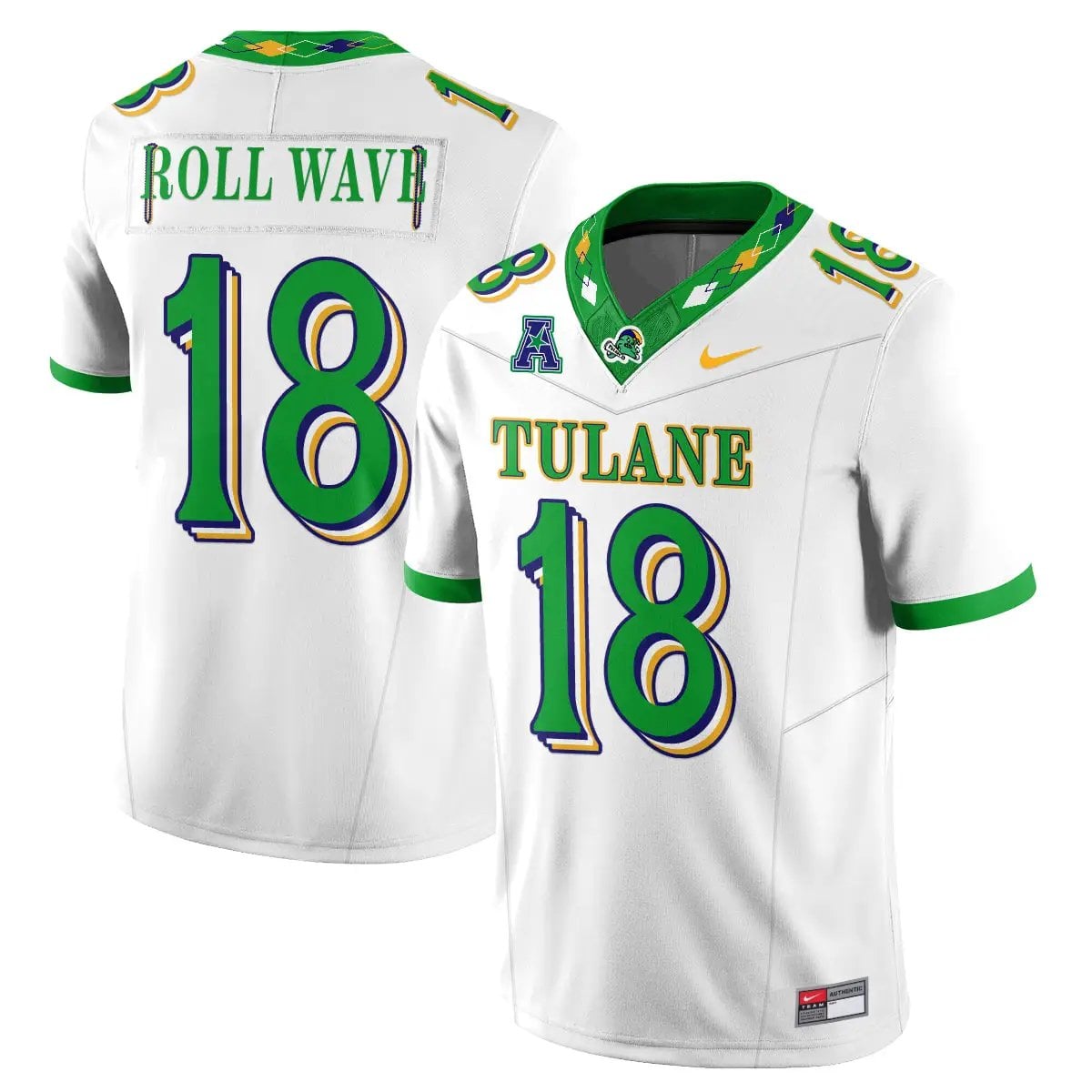 tulane-green-wave-2026-city-football-vapor-jersey-stitched-32 - Top Design Fan Tulane Green Wave 2026 City Football Vapor Jersey - Stitched