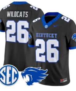Wildcats Kentucky #26 Kentucky Wildcats Jersey 2026 Limited Stitched by My Store NCAA Football Jerseys