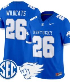 Wildcats Kentucky #26 Kentucky Wildcats Jersey 2026 Limited Stitched by My Store NCAA Football Jerseys