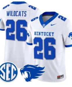 Wildcats Kentucky #26 Kentucky Wildcats Jersey 2026 Limited Stitched by My Store NCAA Football Jerseys