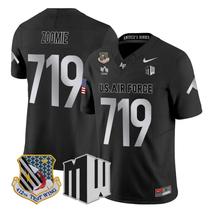 Zoomie Jersey #719 Air Force Falcons 2026 Vapor Limited All Stitched - Top Design Fan Zoomie Jersey #719 Air Force Falcons 2026 Vapor Limited All Stitched