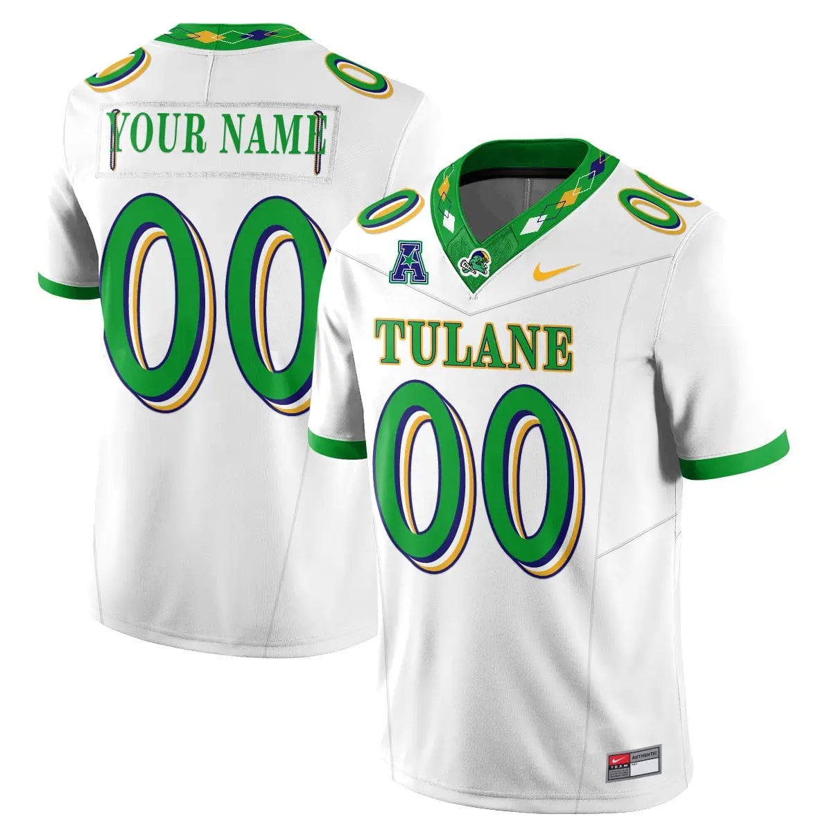 tulane-green-wave-2026-city-football-vapor-custom-jersey-stitched-02 - Top Design Fan Tulane Green Wave 2026 City Football Vapor Custom Jersey - Stitched