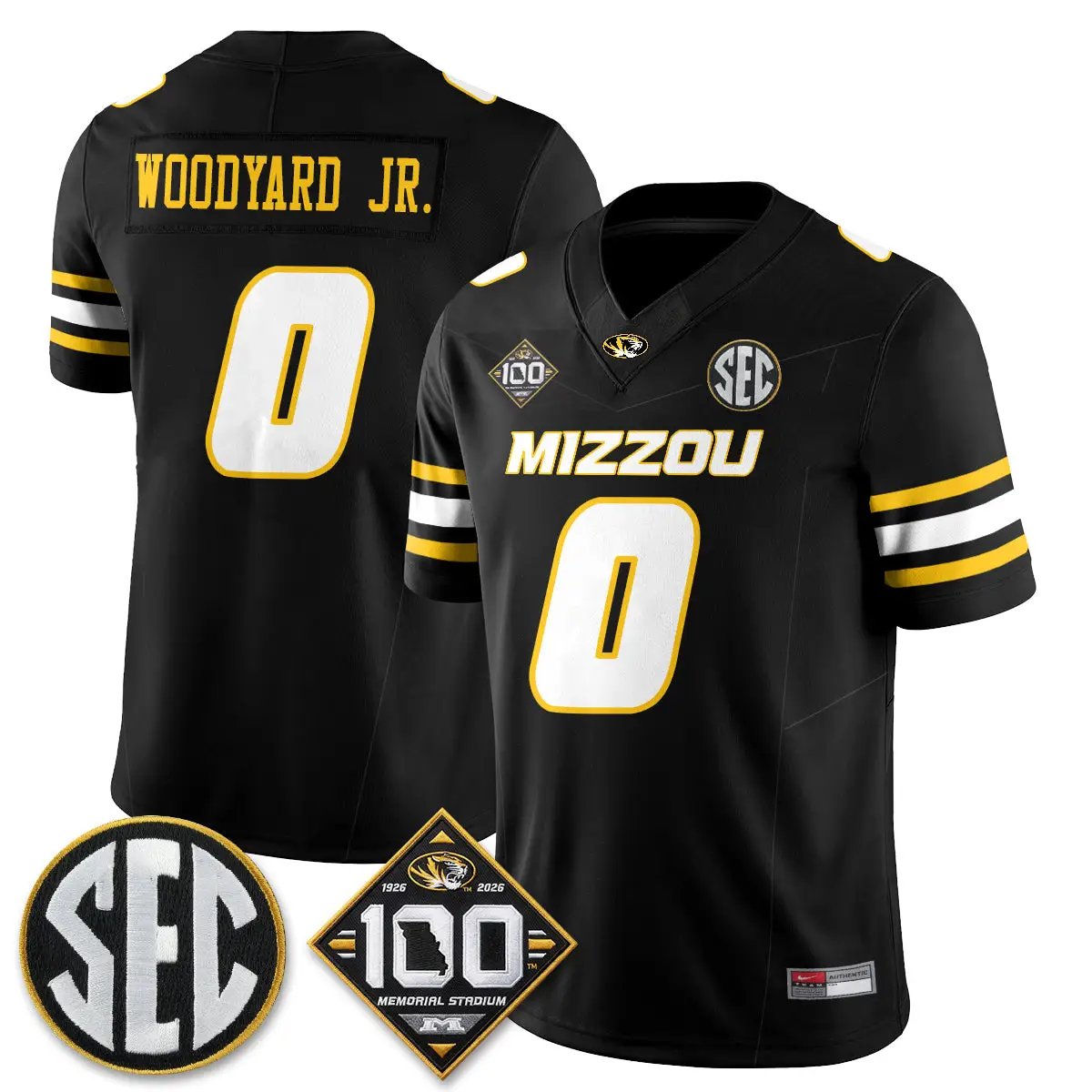 MIZZ 100th Anniversary of Memorial Stadium Edition - Stitched (2) by Missouri Tigers