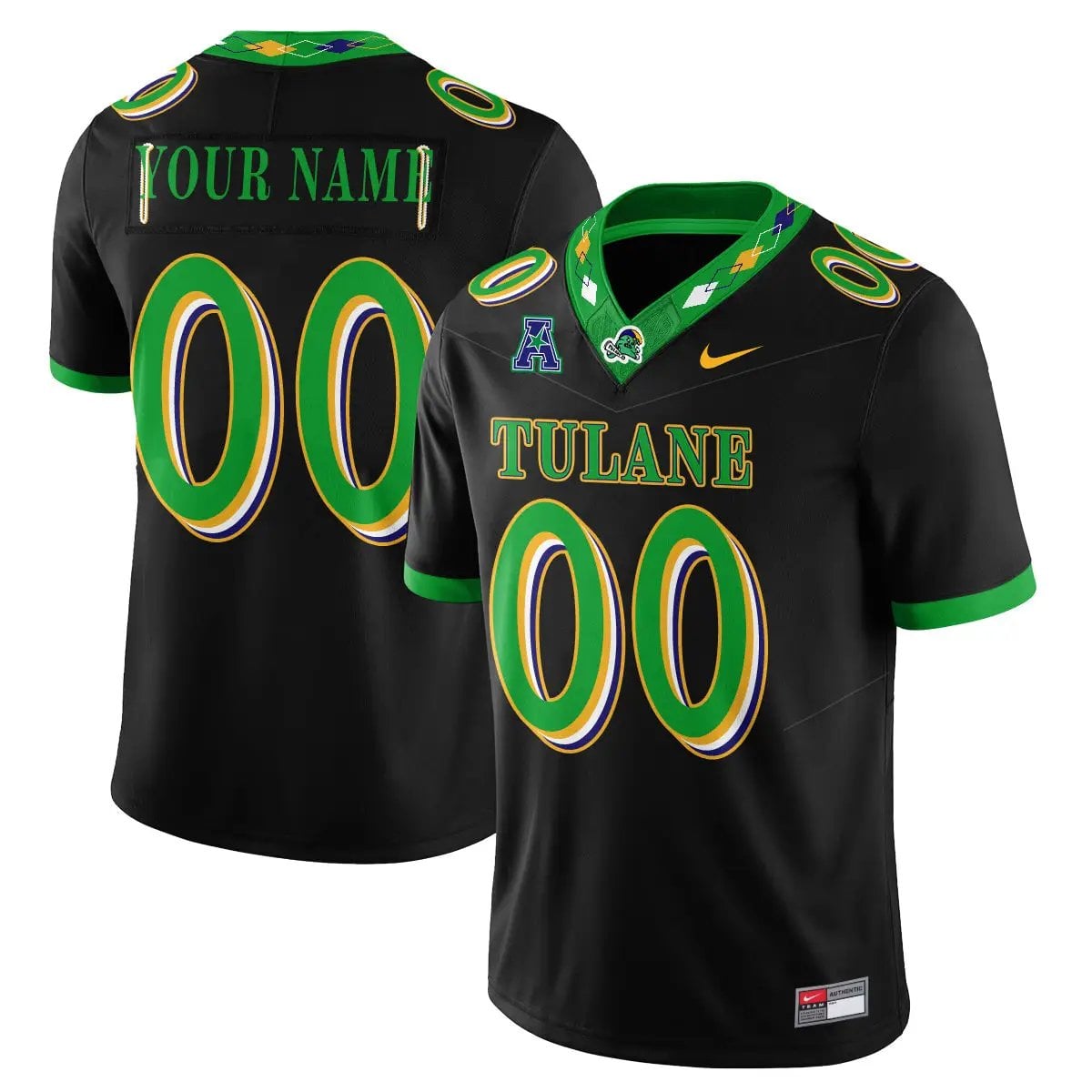 tulane-green-wave-2026-city-football-vapor-custom-jersey-stitched-01 - Top Design Fan Tulane Green Wave 2026 City Football Vapor Custom Jersey - Stitched
