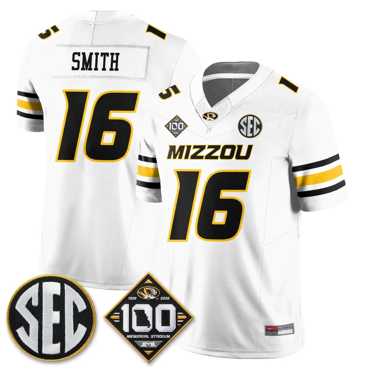 MIZZ 100th Anniversary of Memorial Stadium Edition - Stitched (2) by Missouri Tigers