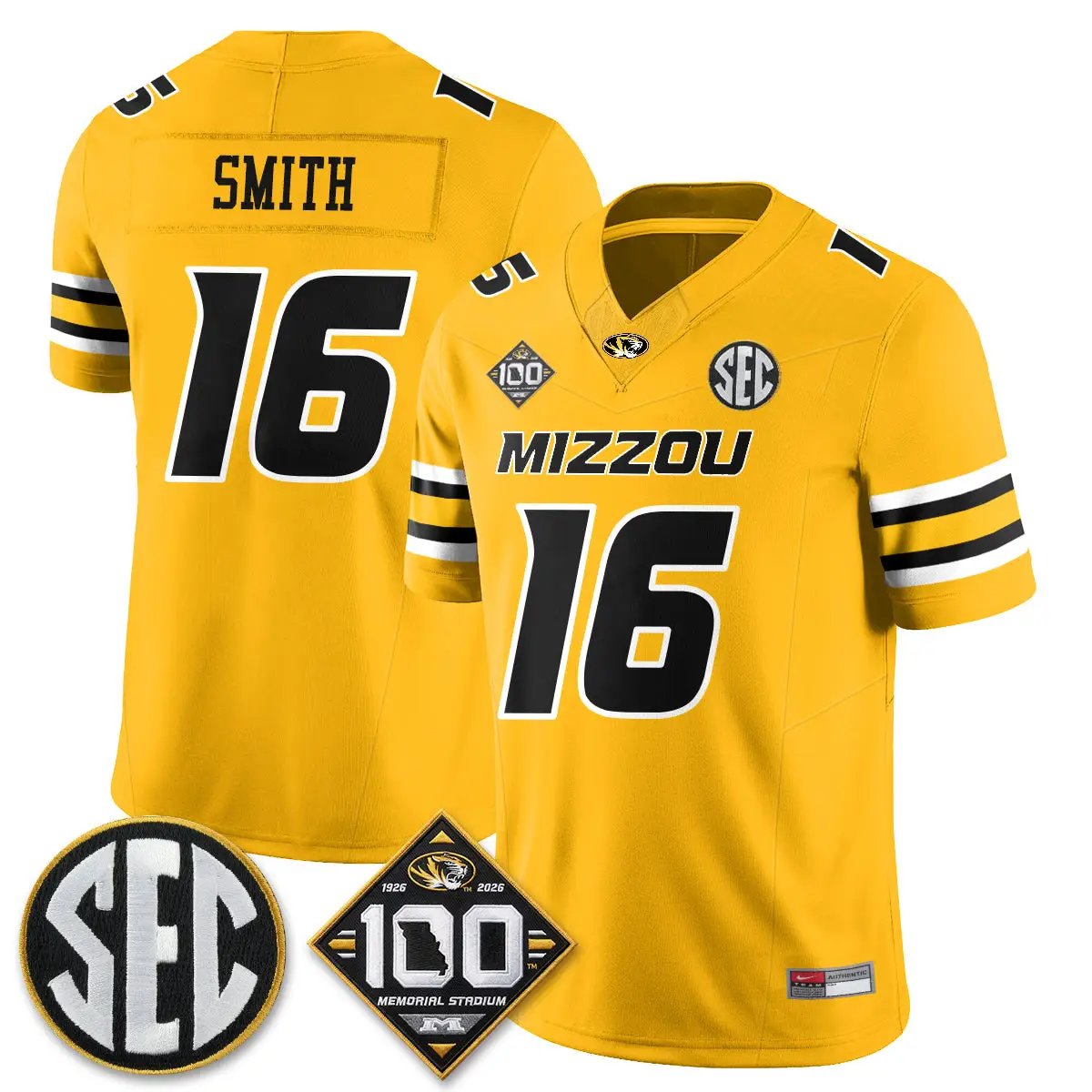 MIZZ 100th Anniversary of Memorial Stadium Edition - Stitched (2) by Missouri Tigers