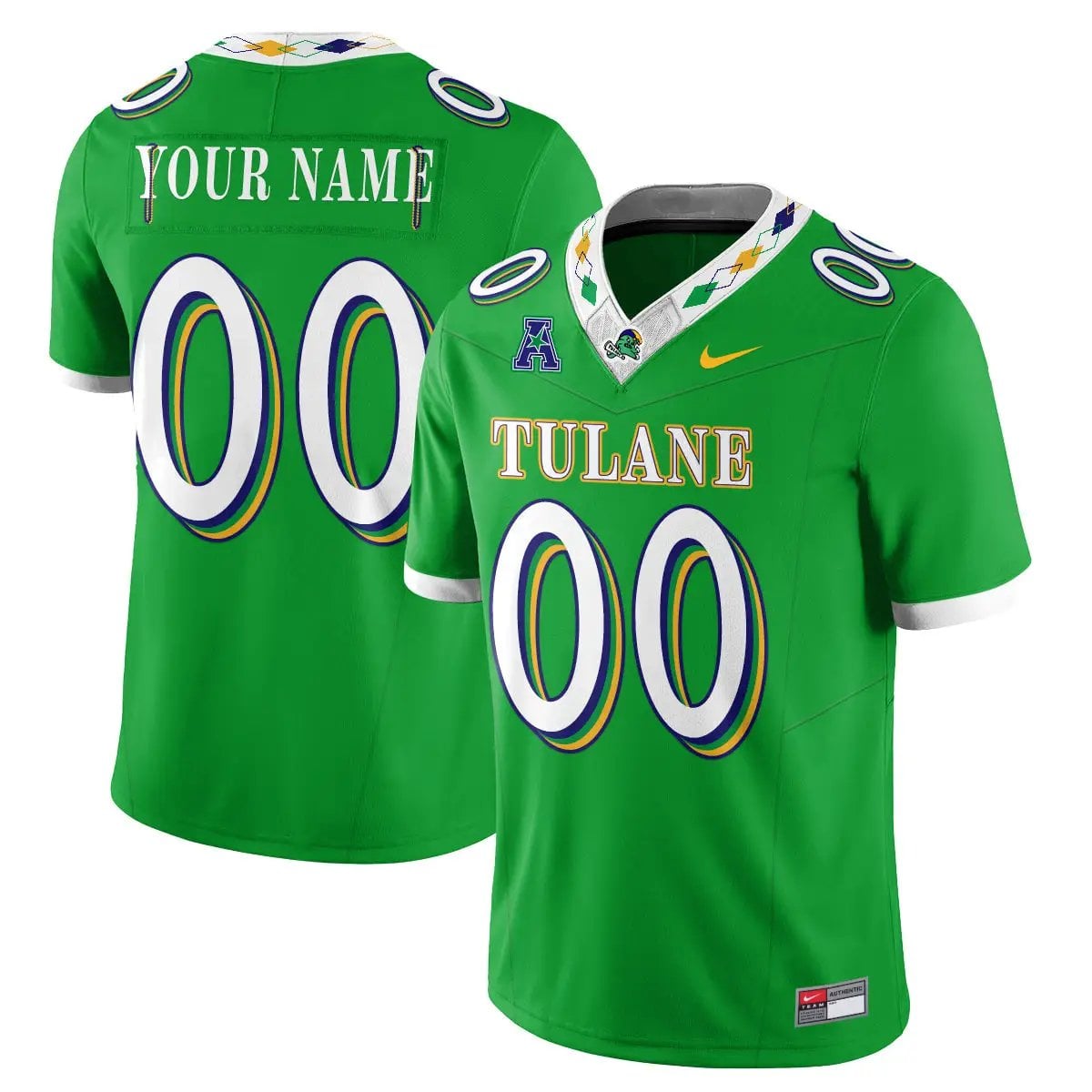 Tulane Green Wave 2026 City Football Vapor Custom Jersey - Stitched - Top Design Fan Tulane Green Wave 2026 City Football Vapor Custom Jersey - Stitched