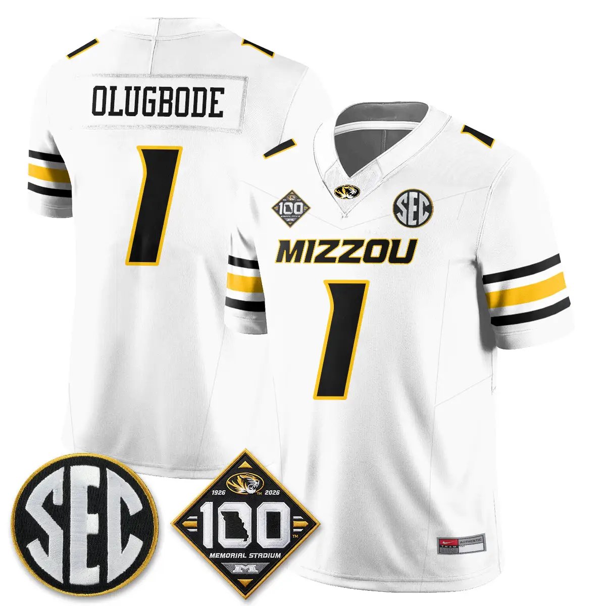 MIZZ 100th Anniversary of Memorial Stadium Edition - Stitched (2) by Missouri Tigers