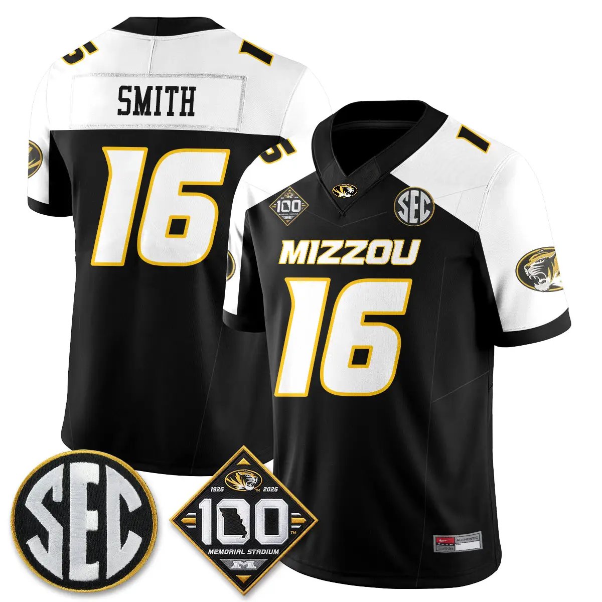 MIZZ 100th Anniversary of Memorial Stadium Edition - Stitched (2) by Missouri Tigers