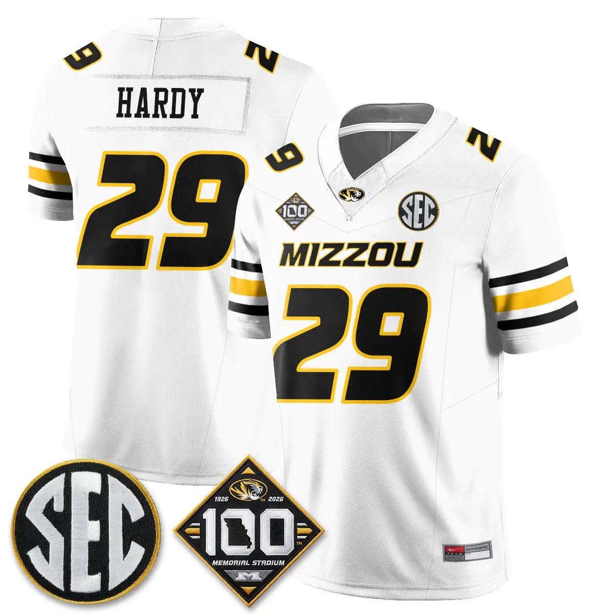 MIZZ 100th Anniversary of Memorial Stadium Edition - Stitched (2) by Missouri Tigers