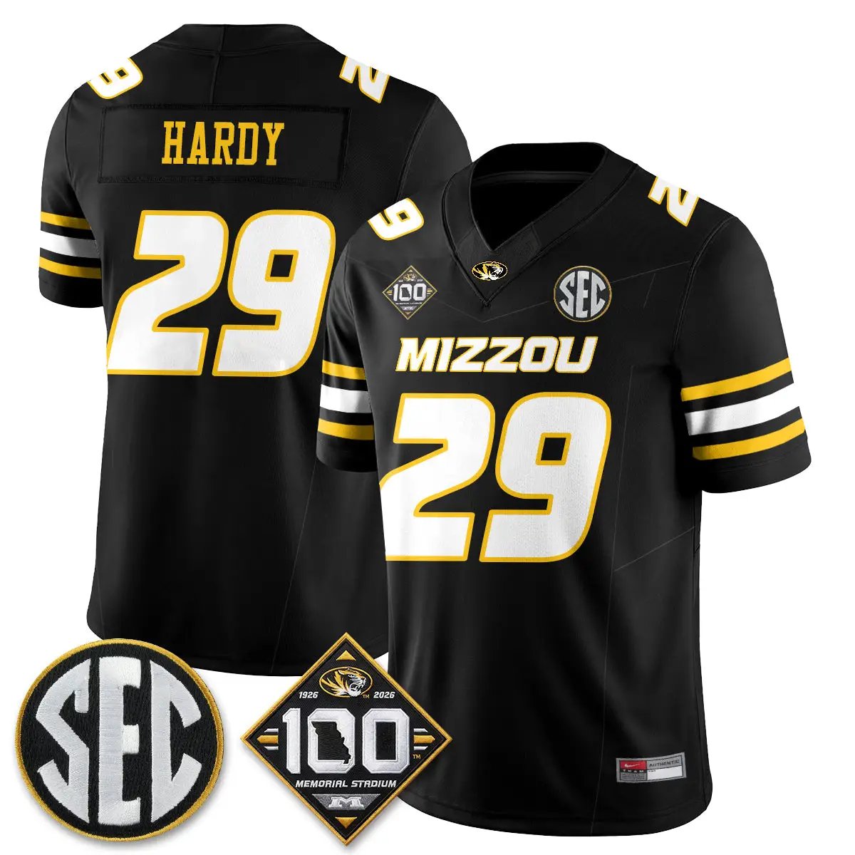 MIZZ 100th Anniversary of Memorial Stadium Edition - Stitched (2) by Missouri Tigers