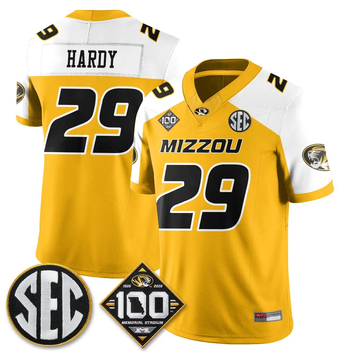 MIZZ 100th Anniversary of Memorial Stadium Edition - Stitched (2) by Missouri Tigers
