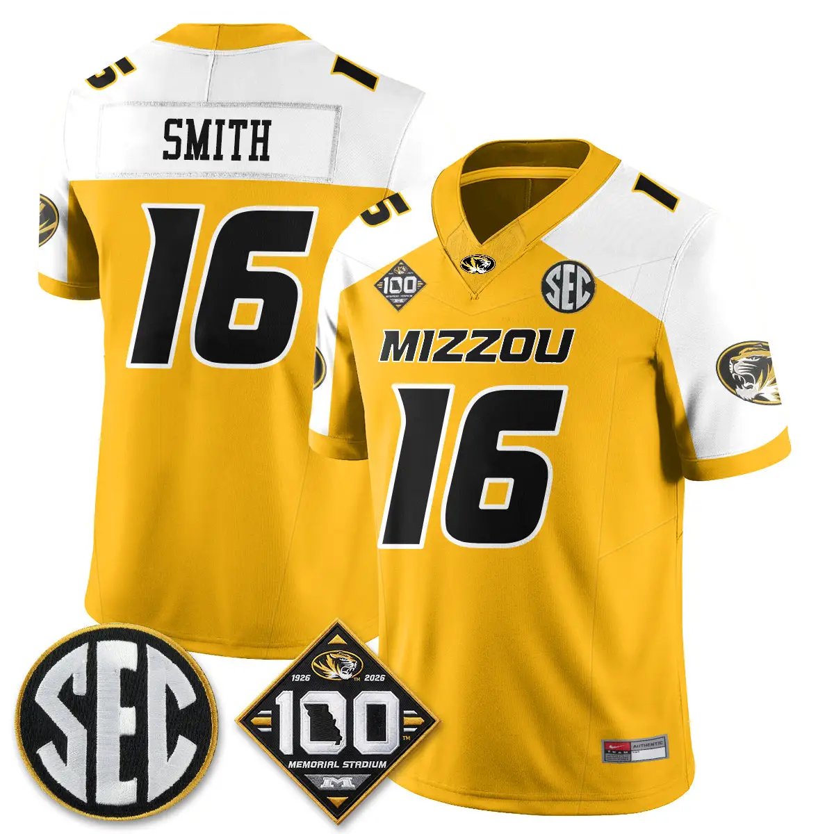 MIZZ 100th Anniversary of Memorial Stadium Edition - Stitched (2) by Missouri Tigers